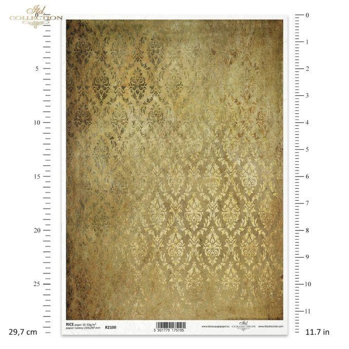Papier de Riz Tapisserie or R2100