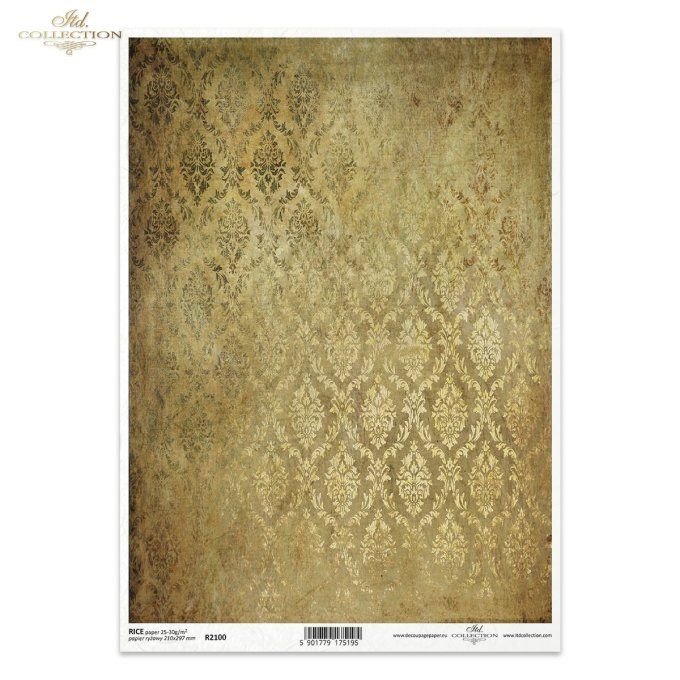 Papier de Riz Tapisserie or R2100