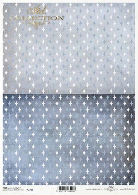 Papier de Riz Fond étoiles R2315