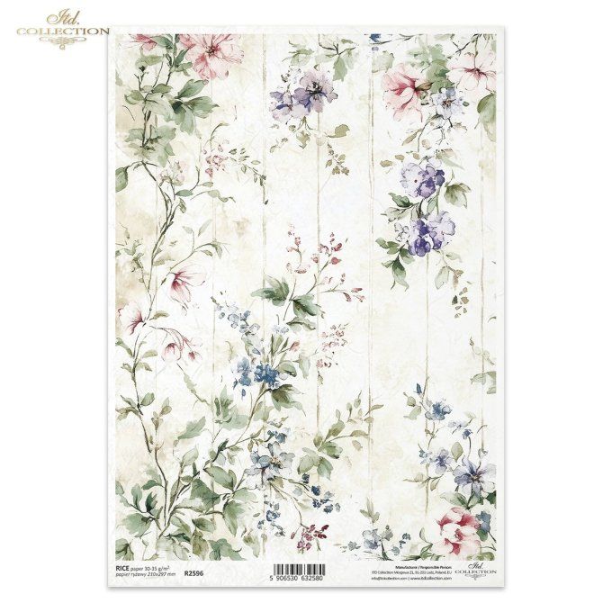 Papier de Riz Jardin britannique R2596