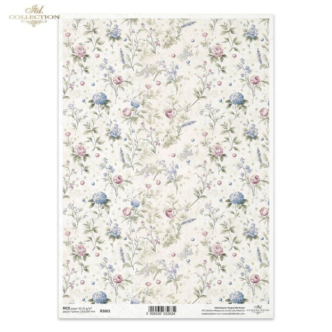 Papier de Riz Jardin fleuri R2601