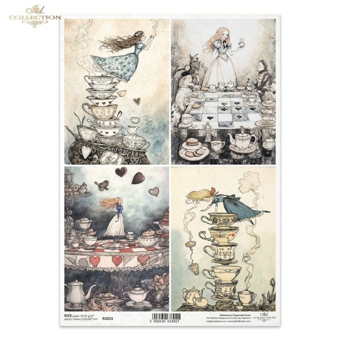 Papier de Riz Porcelaine R2633