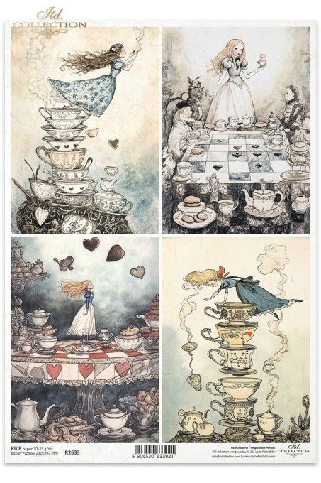 Papier de Riz Porcelaine R2633