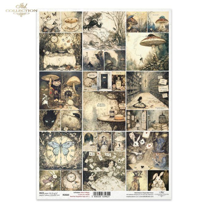 Papier de Riz Composition magique R2660