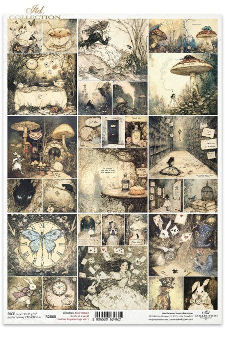 Papier de Riz Composition magique R2660