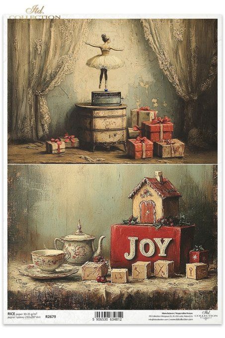 Papier de Riz Boite à musique Ballerine R2679