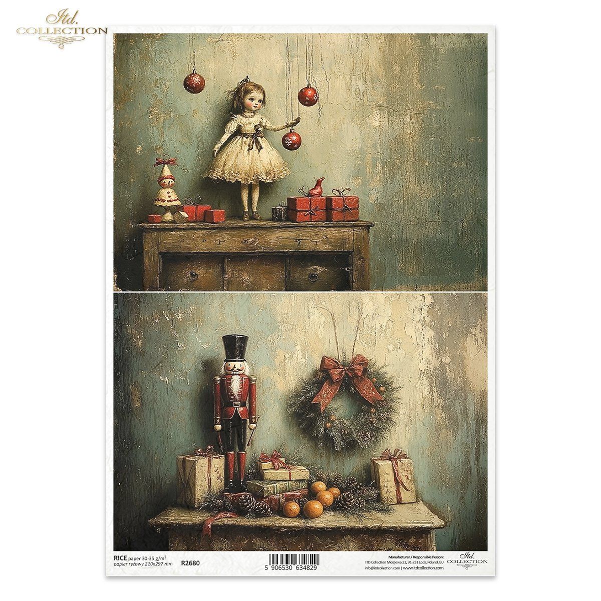 Papier de Riz Poupée et Casse-Noisette R2680