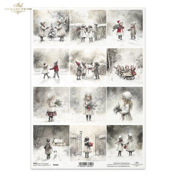 Papier de Riz Délices d'hiver R2684