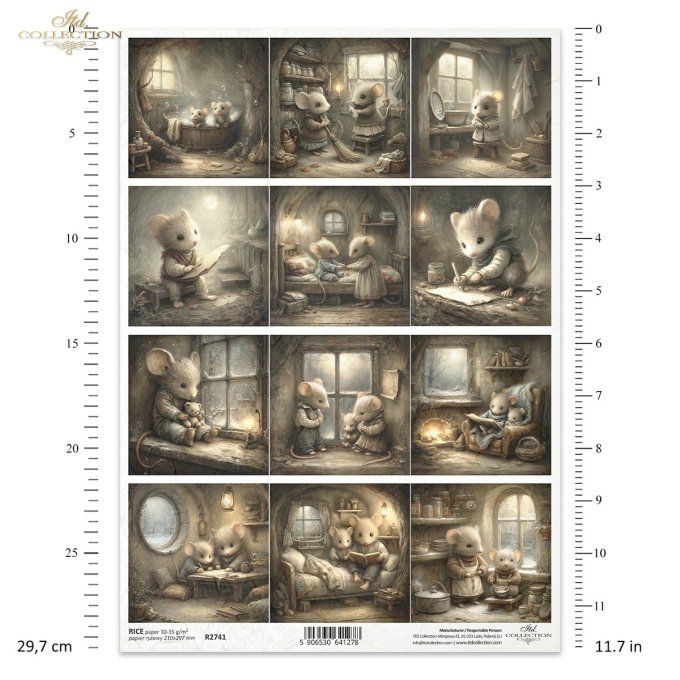 Papier de Riz Le monde des souris R2741