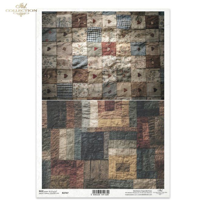 Papier de Riz Patchwork R2747