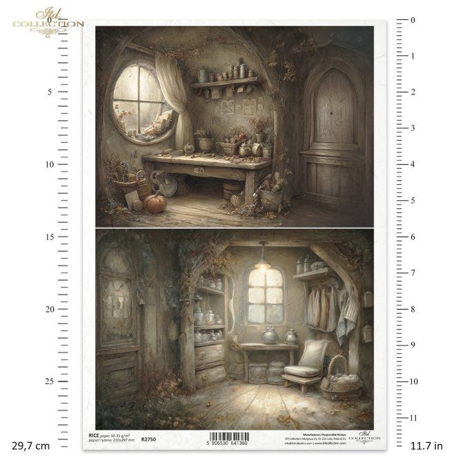 Papier de Riz Maison des souris Cuisine et Salon R2750