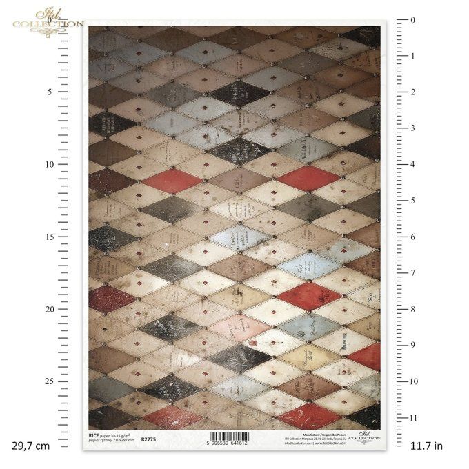 Papier de Riz Arlequin Commedia dell arte R2775