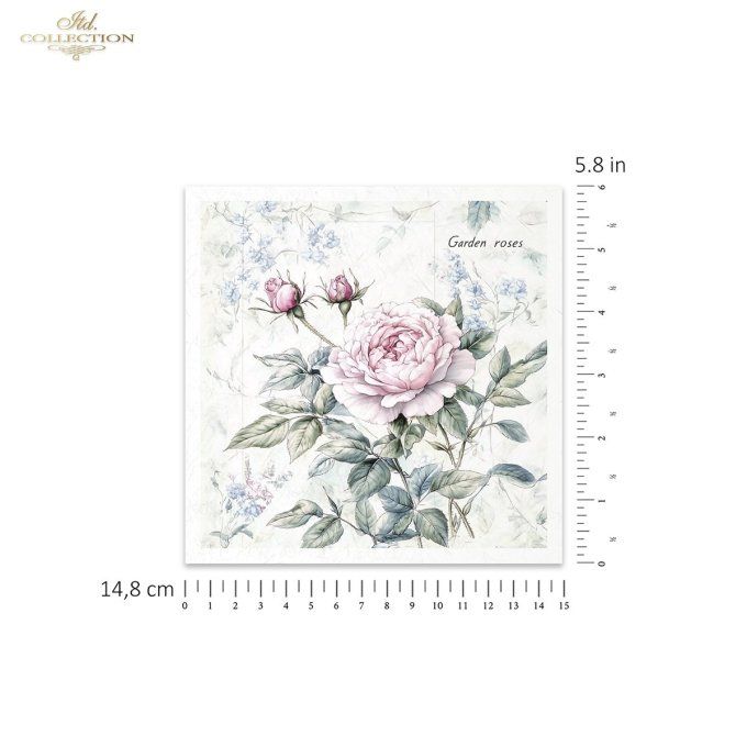 Papier de Riz Roses et Pivoines RSM177