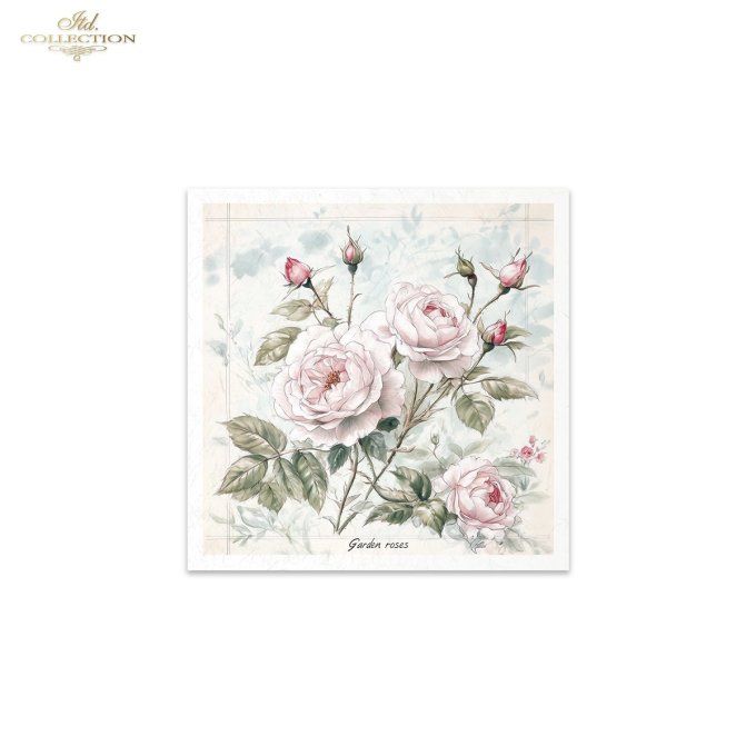 Papier de Riz Roses et Pivoines RSM177