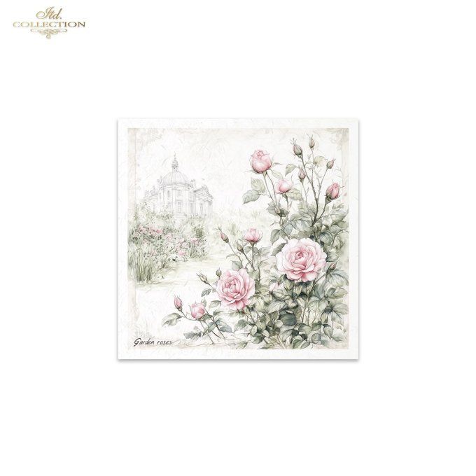 Papier de Riz Roses et Pivoines RSM177