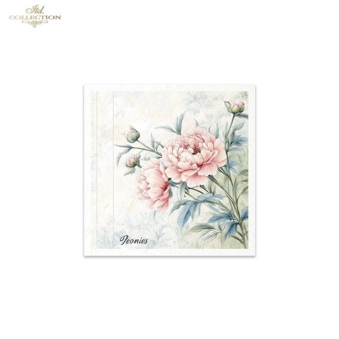 Papier de Riz Roses et Pivoines RSM177