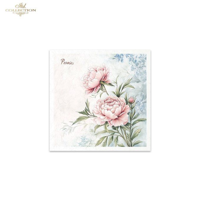 Papier de Riz Roses et Pivoines RSM177