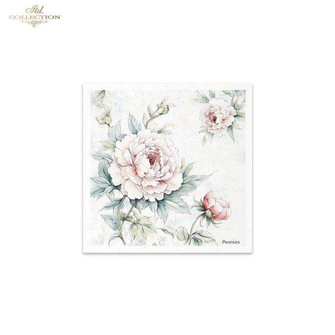 Papier de Riz Roses et Pivoines RSM177