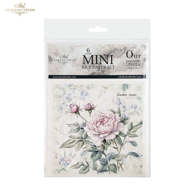 Papier de Riz Roses et Pivoines RSM177