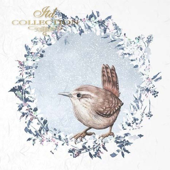 Papier de Riz Les oiseaux du Jardin x 6 RSM050