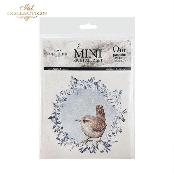 Papier de Riz Les oiseaux du Jardin x 6 RSM050