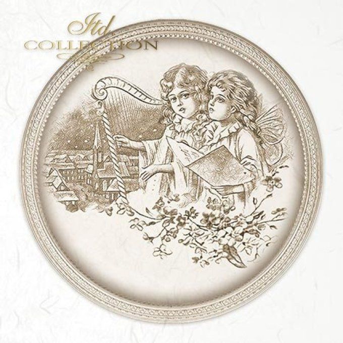 Papier de Riz Angelots x 6 RSM059