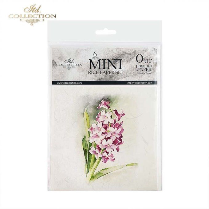 Papier de Riz Jacinthes et Crocus x 6 RSM073