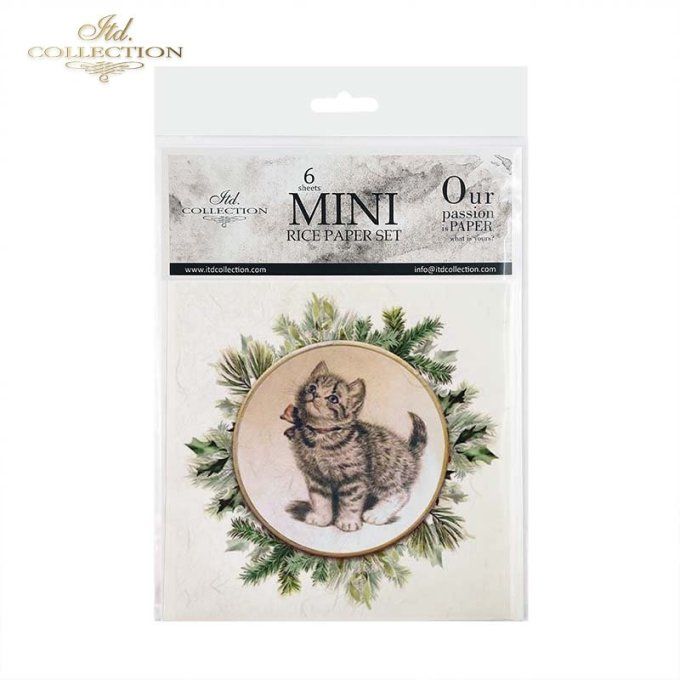 Papier de Riz Couronnes Chatons x 6 RSM091