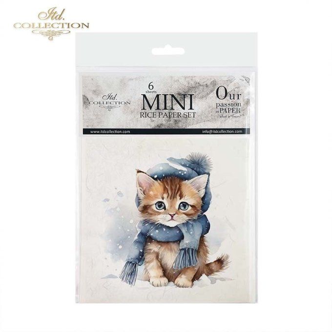 Papier de Riz Tenues d'Hiver x 6 RSM105