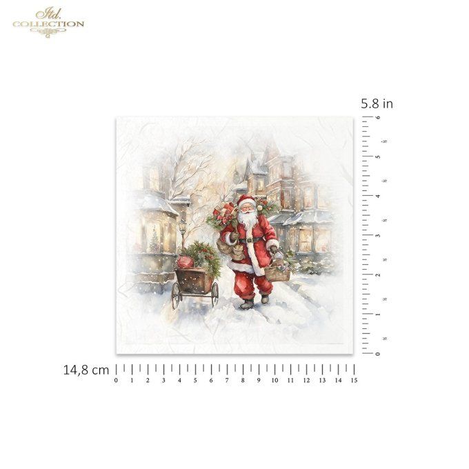 Papier de Riz Père-Noël x 6 RSM137