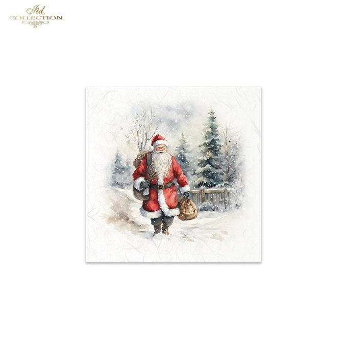 Papier de Riz Père-Noël x 6 RSM137