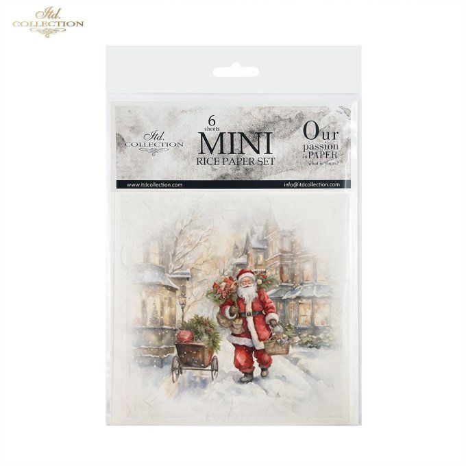 Papier de Riz Père-Noël x 6 RSM137