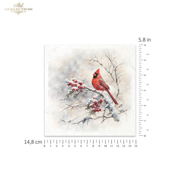 Papier de Riz Cardinal x 6 RSM147