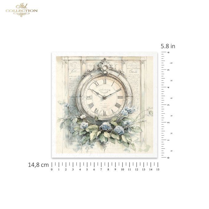 Papier de Riz Horloges x 6 RSM167