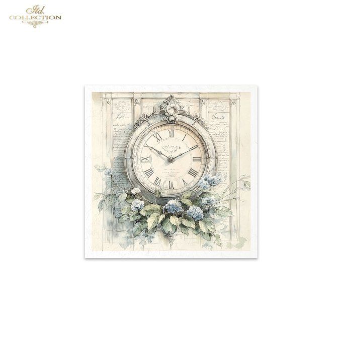 Papier de Riz Horloges x 6 RSM167