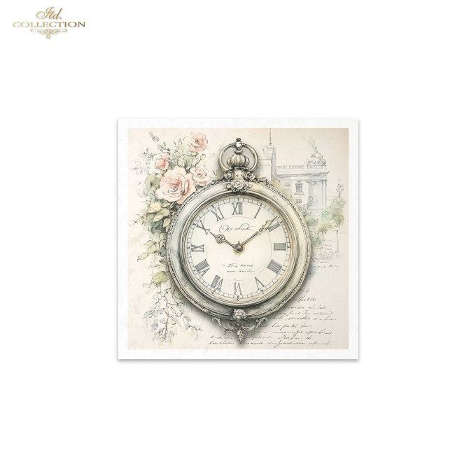 Papier de Riz Horloges x 6 RSM167