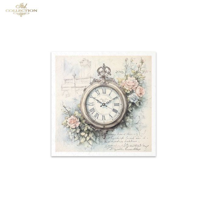Papier de Riz Horloges x 6 RSM167