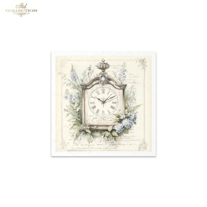 Papier de Riz Horloges x 6 RSM167