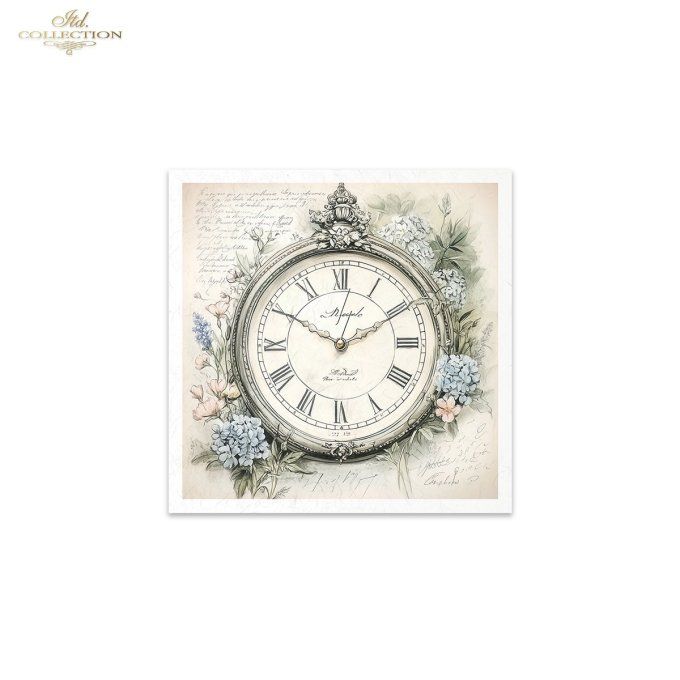 Papier de Riz Horloges x 6 RSM167