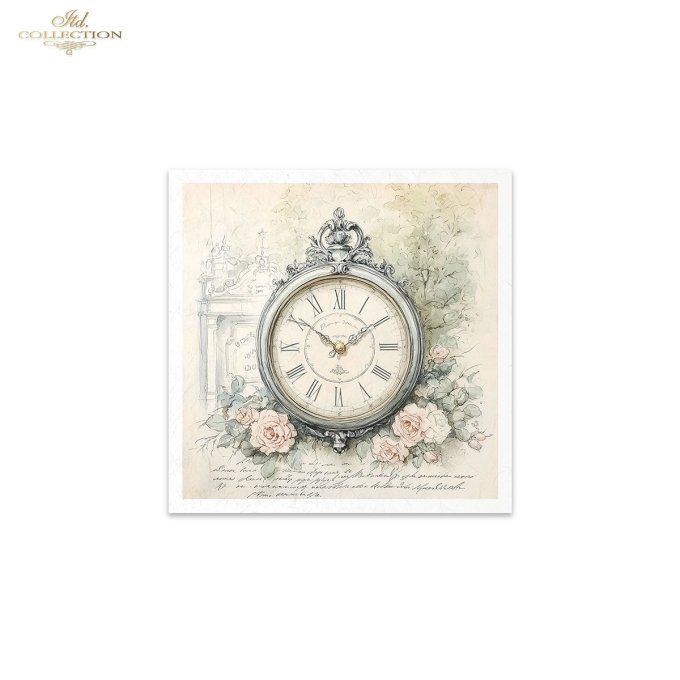 Papier de Riz Horloges x 6 RSM167