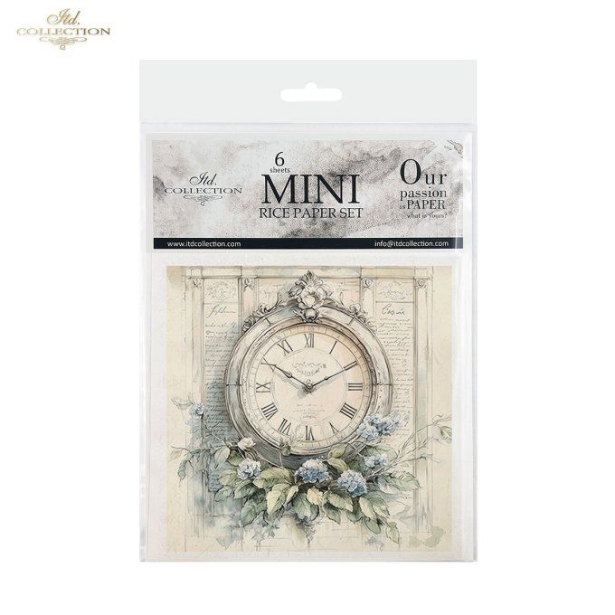 Papier de Riz Horloges x 6 RSM167