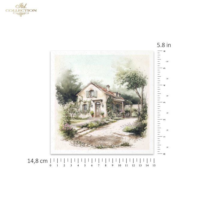 Papier de Riz Cottage x 6 RSM168