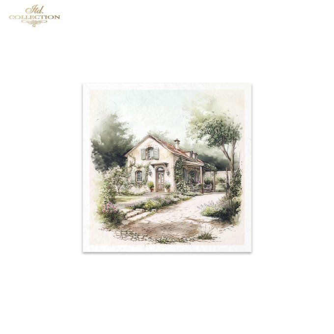 Papier de Riz Cottage x 6 RSM168