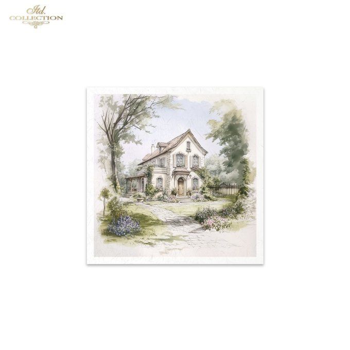Papier de Riz Cottage x 6 RSM168