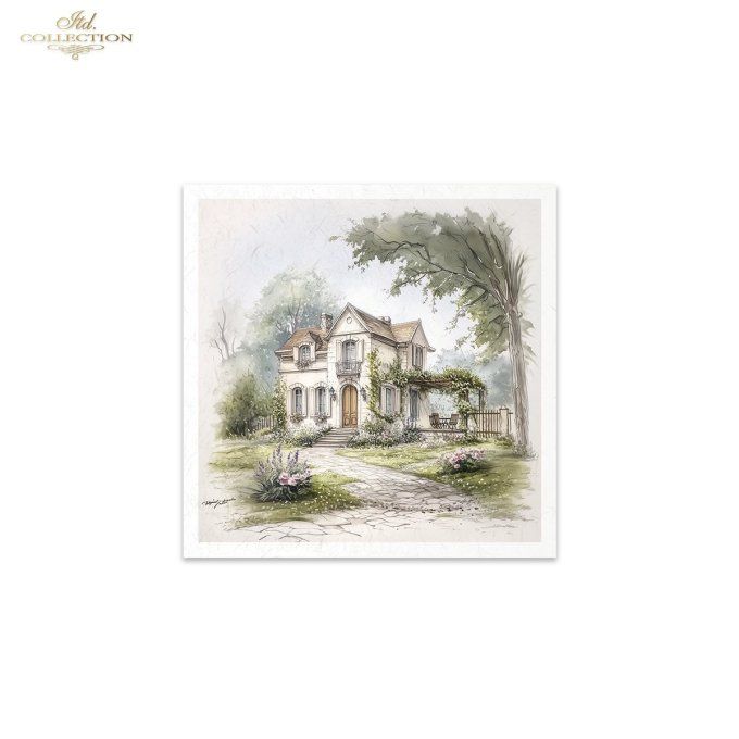 Papier de Riz Cottage x 6 RSM168