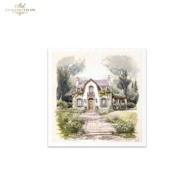 Papier de Riz Cottage x 6 RSM168
