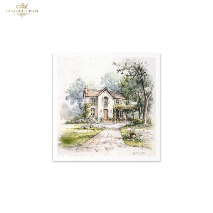Papier de Riz Cottage x 6 RSM168