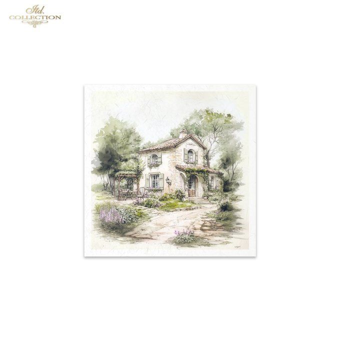 Papier de Riz Cottage x 6 RSM168