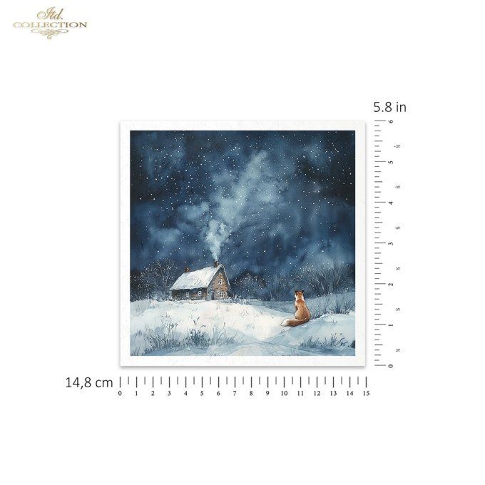 Papier de Riz Nuit étoilée x 6 RSM178