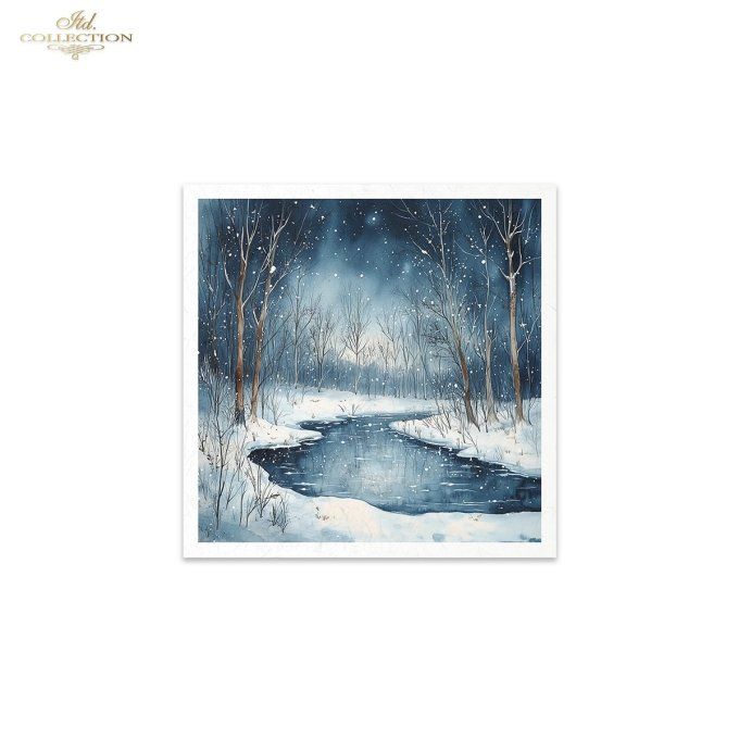 Papier de Riz Nuit étoilée x 6 RSM178